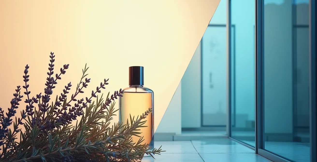 Contraste visual entre perfumería clásica y moderna española