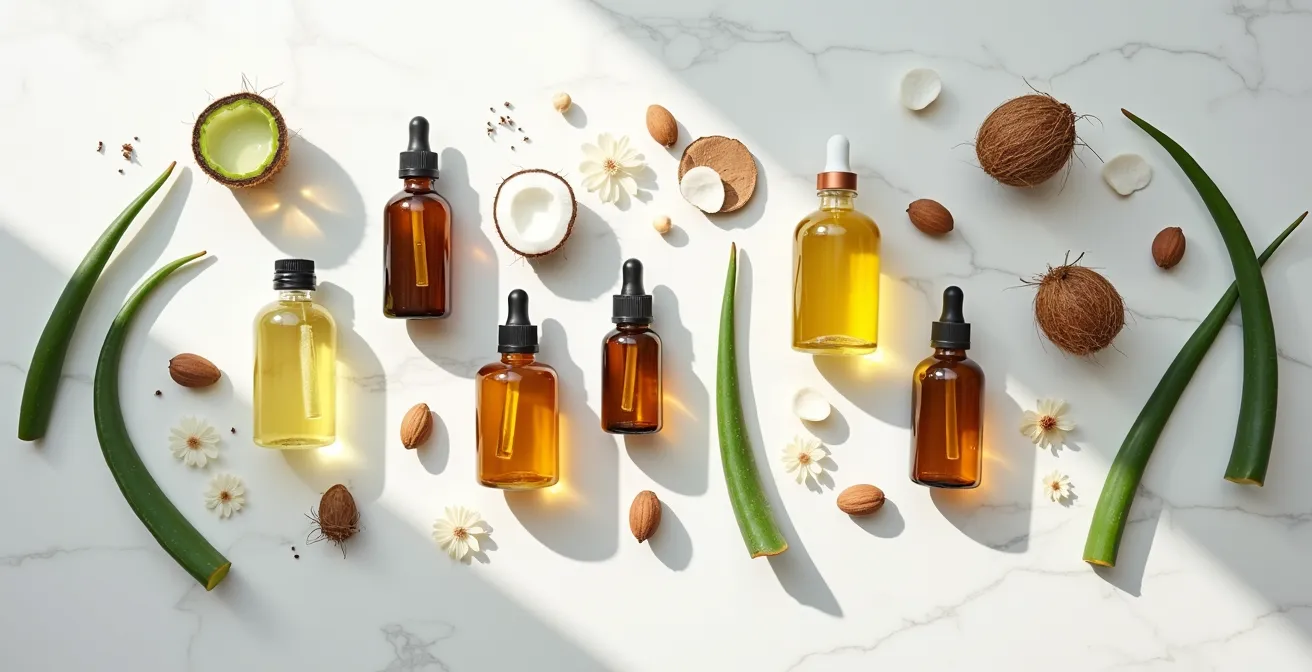 Ingredientes cosméticos naturales para el cuidado del cabello