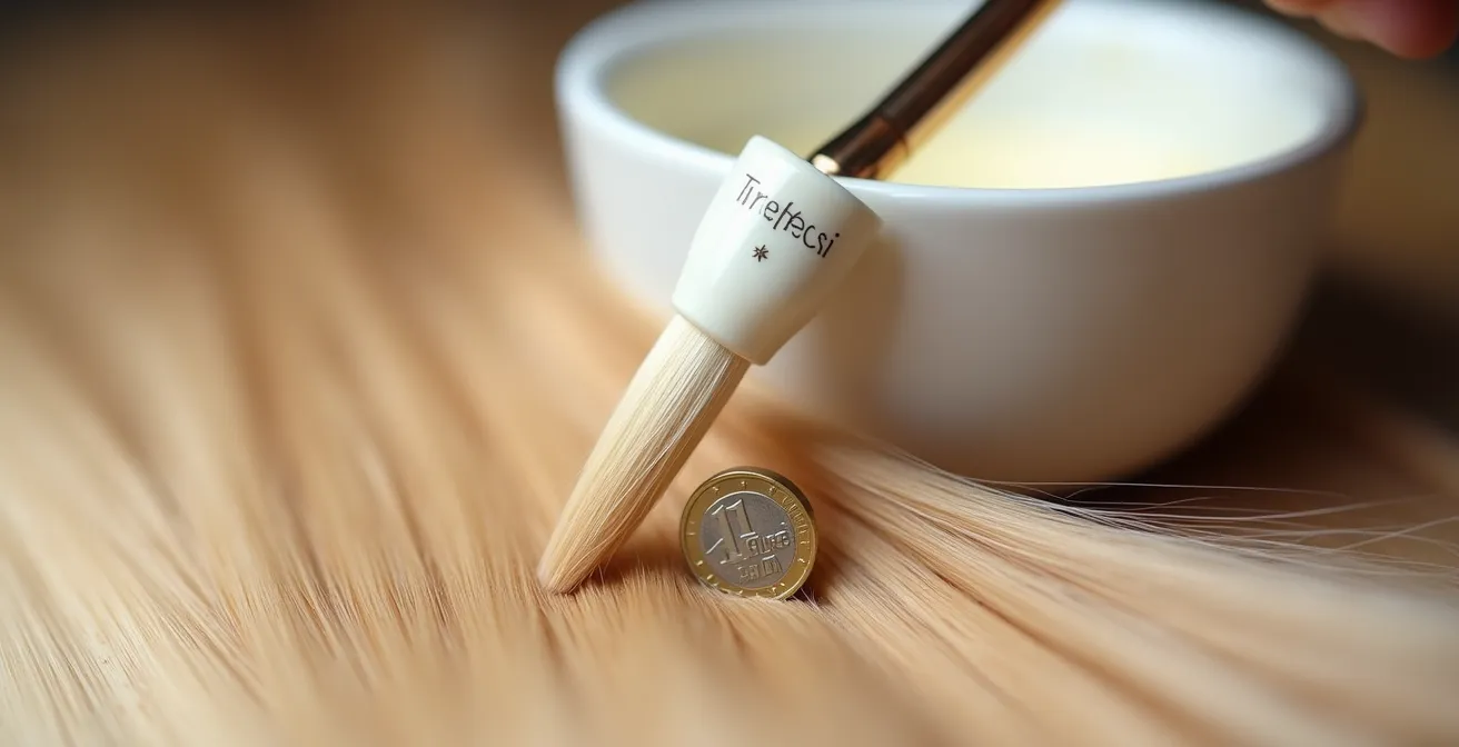 Técnica profesional de aplicación precisa en raíces sin solapamiento