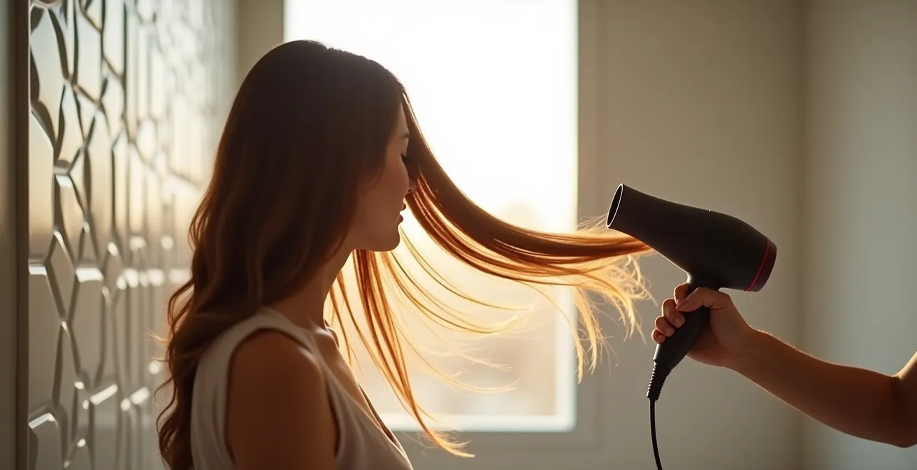 Secado profesional con tecnología iónica del cabello